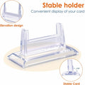 Clear Acrylic Card Display Stand — Fits Trading Cards, Toploaders & Magnetic Holders | 1, 2 or 5 Pack